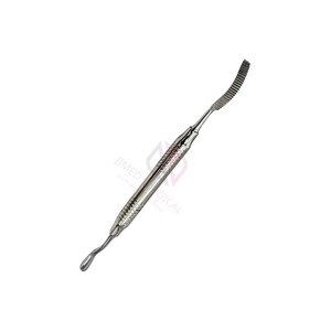 Lima de hueso manual de doble punta de acero inoxidable premium para odontología, mango de lima de hueso Miller pulido de alta calidad y reutilizable - Product Image 4