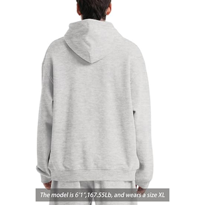 Sweat à capuche oversize en molleton de coton brodé pour homme, impression numérique personnalisée, logo OEM ODM, streetwear tendance, vente en gros - Product Image 3