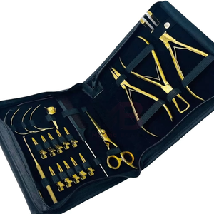 Kit d'outils de pose d'extensions capillaires de dernière génération avec accessoires personnalisés en couleur personnalisée et étiquetage avec logo personnalisé - Product Image 1