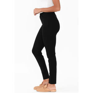 <span class=keywords><strong>Pantalon</strong></span> décontracté coupe ajustée pour femmes élastique mi plat avant Style bas teint uni froissé nouvelle Collection d'automne en gros <span class=keywords><strong>pas</strong></span> <span class=keywords><strong>cher</strong></span> - Product Image 4