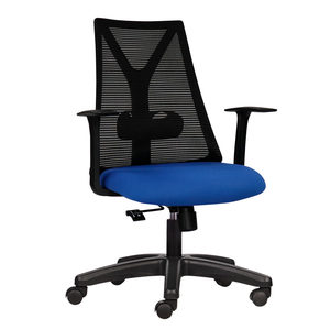 Chaise de bureau ergonomique HOM1087D-02 pivotante en maille, hauteur réglable, mousse premium, tissu, pour la maison, l'atelier, la chambre, plusieurs couleurs - Product Image 1