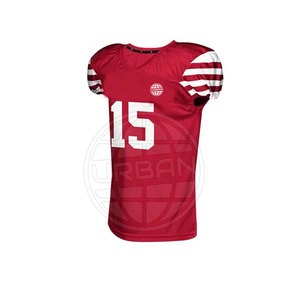 ชุดยูนิฟอร์มอเมริกันฟุตบอลแบบสั่งทำพิเศษ ดีไซน์โดดเด่น แขนสั้น มีไซส์พลัส ผลิตจากผ้าสแปนเด็กซ์/โพลีเอสเตอร์ - Product Image 2