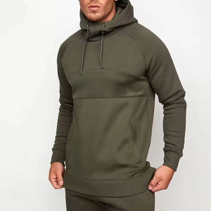 Sweat à capuche d'été en coton éponge français de haute qualité, épais, épaules tombantes, sweats à capuche unis personnalisés pour hommes - Product Image 3