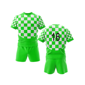 Vente en gros Ensemble d'uniformes Rugby Premium 100% Polyester respirant T-Shirt Jersey Logo personnalisable Vêtements de sport vierges à la mode - Product Image 2