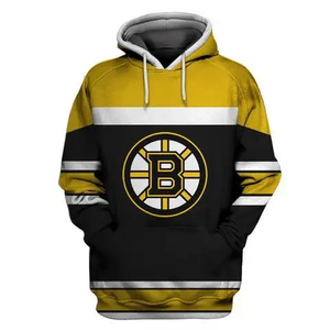 Sweat à capuche de hockey 100% polyester personnalisé pour hommes, vêtements d'hiver à motif solide avec impression par sublimation, vêtements de hockey bon marché pour jeunes - Product Image 1