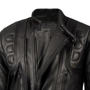 Veste pour homme personnalisable Veste en cuir de moto de qualité supérieure avec armures Moto de course d'équitation - Product Image 3