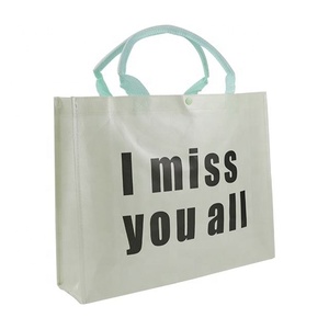 Bolsa de Compras Reutilizable de Tela No Tejida con Diseño de Letras, para Exposiciones y Vino - Product Image 4