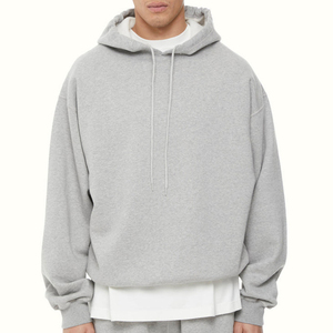 Tendance coton épais hommes sweats à capuche logo personnalisé blanc hommes surdimensionné Vintage sweat à capuche - Product Image 4
