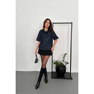 Blusa de Mezclilla Azul - Azul - Product Image 3