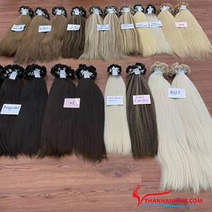 VENTE FLASH Prix de gros Double pointe plate étirée Extension de cheveux humains vietnamiens Remy Karetin pointe plate distributeur de cheveux - Product Image 2