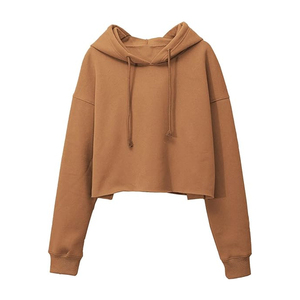 Automne hiver femmes solide à manches longues surdimensionné polaire pull à capuche décontracté esthétique vêtements personnalisation en gros - Product Image 5