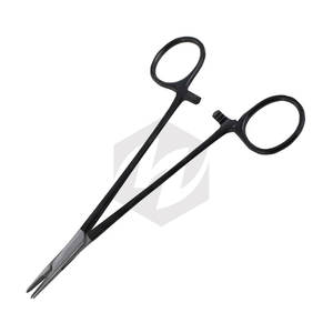 คีมหนีบสแตนเลสขนาด6.14นิ้วคีมสำหรับการผ่าตัดที่จับสีดำ - Product Image 3