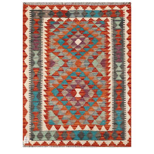Alfombra Kilim de Maimana, Afganistán, 119 x 89 cm, Decoración de Pared - Product Image 1