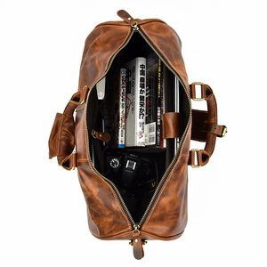 Bolsa de Viaje Deportiva de Cuero Genuino con Cierre y Logotipo Personalizado, Reutilizable, para Entrenamiento al Aire Libre - Product Image 2