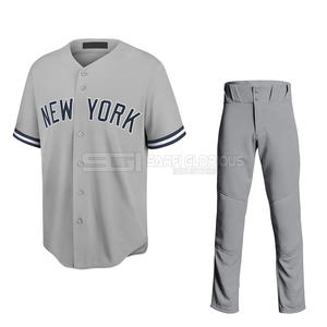 Meilleur prix de vente Vêtements de sport Nouveau design Haute qualité Matériel polyester Uniforme de baseball pour hommes Vente en ligne - Product Image 1