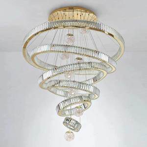 Nuovo Design Lampadario a LED in Cristallo di Lusso Personalizzato per Decorazione Interna di Hotel, Ville e Centri Commerciali - Product Image 2