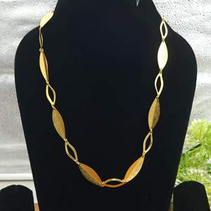 Handmade Brass Chain <b>Necklace</b> for Women Gold Plated <b>Statement</b> Link <b>Necklace</b> | Fashion Jewelry OEM ODM Manufacturer - Product Image 1
