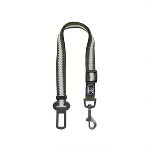 Ceinture de sécurité pour chien bicolore avec bandes réfléchissantes doubles - Product Image 2
