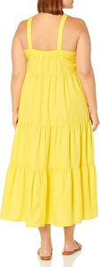 Venta al por mayor de color amarillo liso espacios en blanco mujeres estirables ropa de maternidad sin mangas vestidos de maternidad para mujeres embarazadas transpirable - Product Image 6