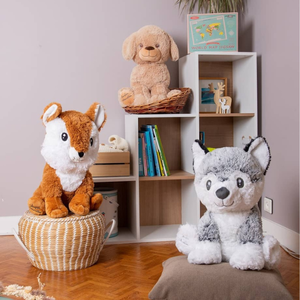 Gaspard Fox 50cm, ของเล่นตุ๊กตายักษ์ฝรั่งเศสน่ารักแบบใหม่สำหรับทั้งชายและหญิงผ้าโพลีเอสเตอร์นุ่มสามารถชั่งน้ำหนักสัตว์ยัดไส้ได้ - Product Image 5