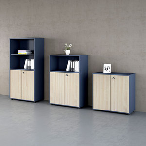 Meuble de classement moderne en panneaux mélaminés, quatre tiroirs, avec serrure à code, organisateur de rangement sécurisé pour bureau, maison et école - Product Image 4