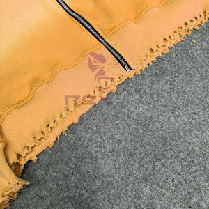 Logo privé de qualité supérieure le plus demandé sweat à capuche zippé bouffée imprimé fabriqué en usine prix bon marché sweats à capuche pour hommes - Product Image 4