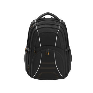 Sac à dos scolaire unisexe noir de grande capacité pour ordinateur portable pratique et avec de nombreux compartiments pour garçons et filles doublure en polyester - Product Image 1