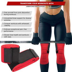 Genouillères de musculation réglables de haute qualité pour la musculation, la musculation et la protection des genoux, sangle de maintien pour la musculation - Product Image 4