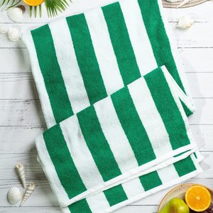 Servicio OEM Venta al por mayor 100% Toalla de playa de algodón Toalla personalizable de absorción de agua rápida - Product Image 2