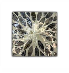 Square Mother Of Pearl Coasters With Storage Box Handcrafted Shell Inlay Modern <b>Table</b> <b>Protection</b> OEM ODM Vietnamese Artisans - Product Image 2