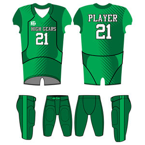 Sur mesure Offre Spéciale vert aigle Sublimation impression conception maillot de Football américain respirant Spandex maille 100% Polyester - Product Image 2