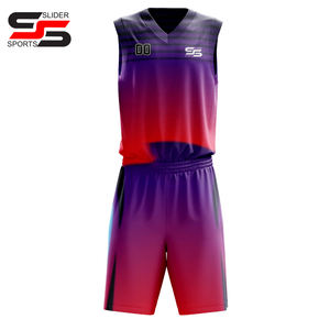 Maillot d'entraînement de basket-ball Logo Vêtements de basket-ball personnalisés Maillots de basket-ball réversibles pour jeunes Uniformes de basket-ball pour enfants par sublimation - Product Image 1