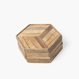 Posavasos de madera de Acacia de diseño Simple, posavasos de madera de Acacia personalizado, diseño de tendencias a la moda para hoteles y restaurantes - Product Image 4