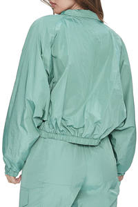 ชุดวอร์มผู้หญิง2ชิ้นแห้งเร็วมีซิปกางเกงครอปท็อปกางเกงหรูหราชุดกันลมน้ำหนักเบาชุดวอร์ม2026 - Product Image 2