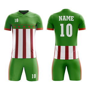 Haute qualité personnalisable unisexe adulte Polyester Sublimation Football Jersey ensemble Logo personnalisé nom impression pour vêtements de football - Product Image 6