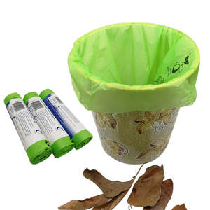 Sacs à ordures compostables jetables biodégradables durables 100% fécule de maïs non parfumés biodégradables en gros - Product Image 1