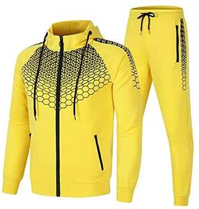 Conjunto de ropa deportiva de manga larga personalizada para hombre Estilo de chándal cómodo con diseño de chándal para hombre - Product Image 4