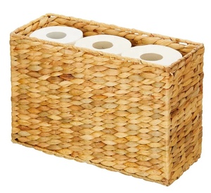Vente en gros prix direct d'usine Porte-rouleau de papier hygiénique en bambou sur pied Style bohème Artisanat écologique OEM Personnalisé - Product Image 5
