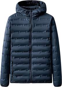 Doudoune avec logo personnalisé pour hommes, manteau d'hiver, veste matelassée en polyester, bulle d'impression noire, veste matelassée - Product Image 6