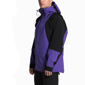 Veste de pluie Hydro Shield pour hommes, bandes réfléchissantes, visibilité, veste Aqua Guard Street à capuche, coupe ample, nylon et polyester enduits OEM - Product Image 3