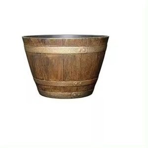 Latest Design <b>Wooden</b> Platters Made of Oak Wood Decorative <b>Planters</b> for Home and Garden Decorative <b>Wooden</b> <b>Planters</b> Bucket - Product Image 2