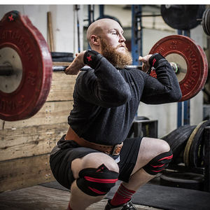 Genouillère en nylon robuste pour l'haltérophilie, les squats, l'exercice, la musculation, la salle de sport, l'entraînement croisé - Product Image 6