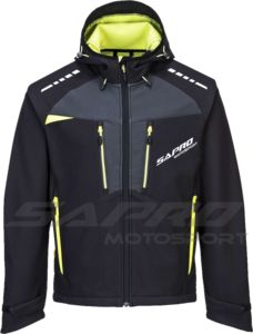 SAPRO Softshell Motorbike Jacket Waterproof Windproof Breathable CE Certified Fitted Knitted Rib Cuff Hem Plus Size - Product Image 5