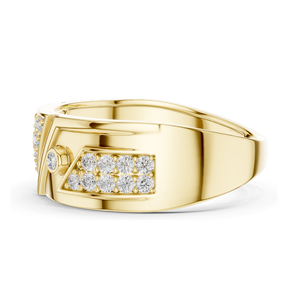 Bague en diamant pour femme, clarté VVS-VS EF, or 18 carats, 14 carats, 10 carats et argent 925, options or rose, or jaune, or blanc et moissanite - Product Image 6