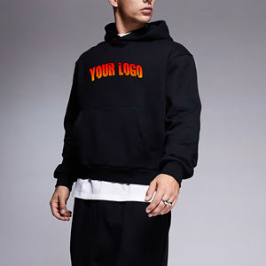 Ventas al por mayor logotipo personalizado en blanco 100% algodón hombres básicos sudaderas con capucha impresión personalizada transpirable Streetwear sudaderas con capucha para hombre - Product Image 1