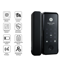 YGS TTLock APP Serrure de porte intelligente à empreinte digitale Serrure de porte coulissante en verre Système de contrôle d'accès