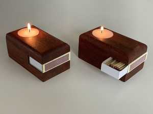 Bougeoirs en bois - Product Image 5