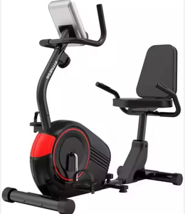 Vélo couché horizontal pliable portable de haute qualité et haute performance TB, résistance magnétique à 8 niveaux, 100 kg, utilisation à domicile, salle de sport - Product Image 1