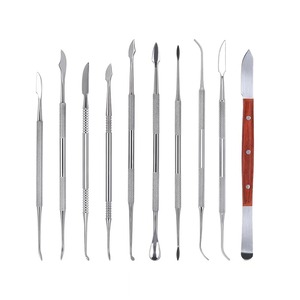 Juego de Herramientas para Modelar Cera Dental, 10 Piezas, Espátula de Acero Inoxidable, Cuchillo, Instrumentos de Modelado para Laboratorio Dental y Uso de Técnicos - Product Image 2