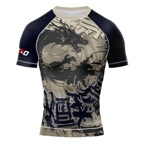 Rashguard de compression léger pour hommes, corps mince, MMA, logo personnalisé, lutte, entraînement, respirant, avec OEM - Product Image 3